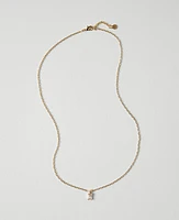 Ann Taylor Demi Fine Crystal Embedded Pendant Necklace Goldtone Women's