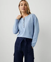 Ann Taylor Henley Popover Top Women's