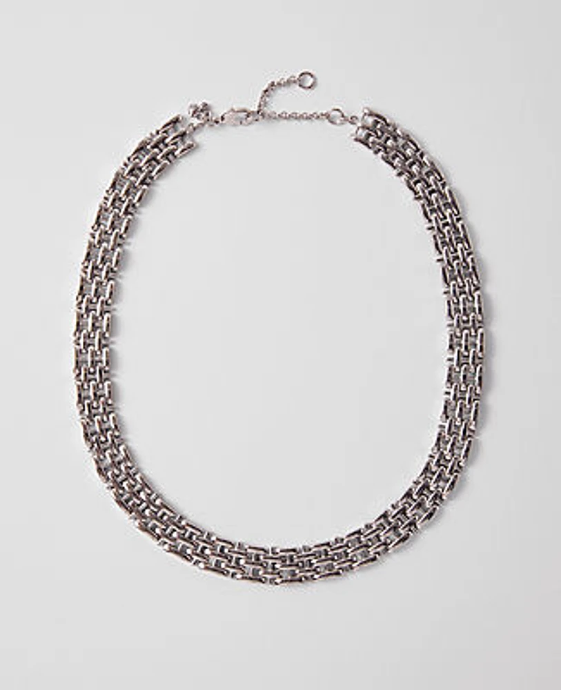 Ann Taylor Snake Chain Layered Necklace