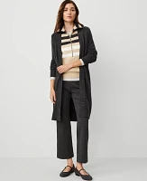 Ann Taylor Duster Sweater Grey Multi Women's