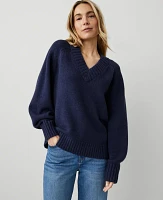 Ann Taylor V-Neck Sweater Size XS Pure Sapphire Women's