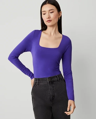 Ann Taylor Square Neck Top Women's