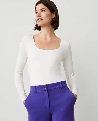 Ann Taylor Square Neck Top Women's