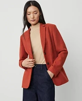 Ann Taylor The Petite Greenwich Blazer Basketweave Fresh Clay Women's