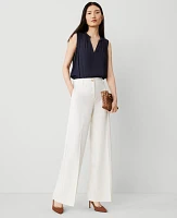 Ann Taylor The Perfect Wide-Leg Pant Winter White Women's