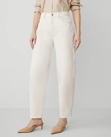 Ann Taylor The Barrel Jean Ivory Women's