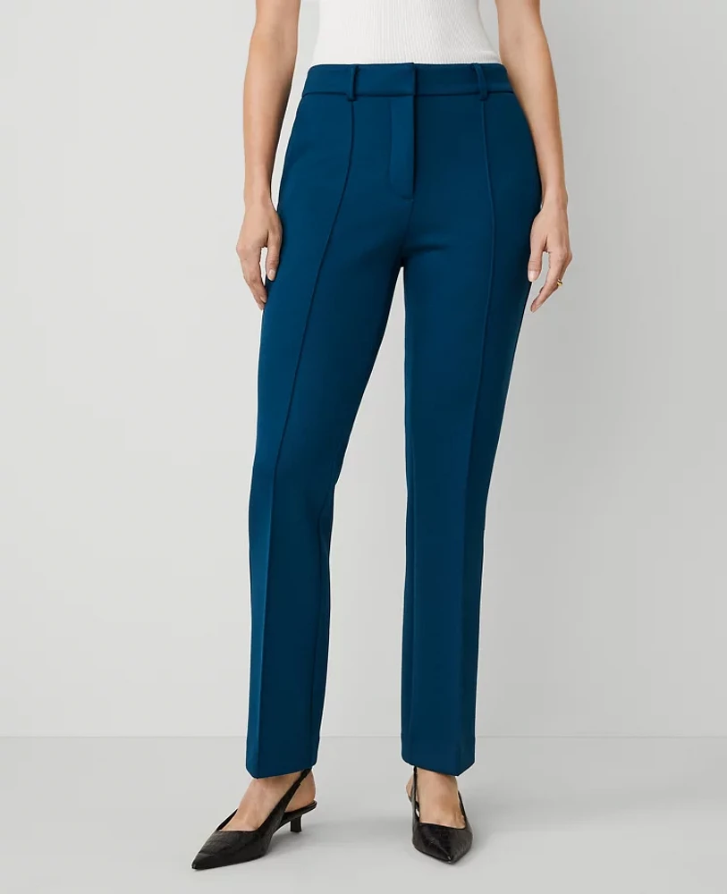 Ann Taylor Petite Pintuck Skinny Pant - Curvy Fit Sea Storm Women's