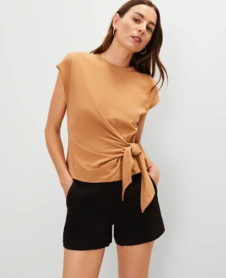 Ann Taylor Tie Waist T-Shirt Women's