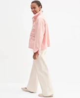 Ann Taylor The Seamed Wide-Leg Jean Ivory Women's
