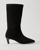 Ann Taylor Suede Nip Toe Bootie Women's