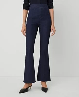 Ann Taylor The Pull-On Flare Jean Classic Rinse Wash Women's