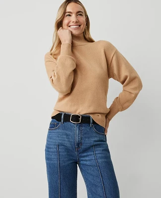 Ann Taylor Weekend Collection Turtleneck Wedge Sweater Women's