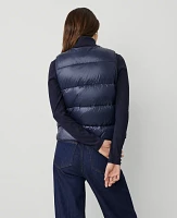 Ann Taylor Quilted Vest Night Sky Women's