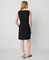 Ann Taylor The Boatneck Dress Seasonless Stretch Black Women's