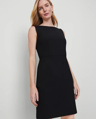 Ann Taylor The Boatneck Dress Seasonless Stretch Black Women's