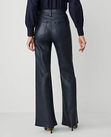 Ann Taylor The Petite Coated Wide-Leg Jean Navy Women's