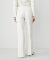 Ann Taylor The Tall Perfect Wide-Leg Pant Size 12 Winter White Women's