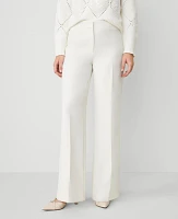 Ann Taylor The Tall Perfect Wide-Leg Pant Size 12 Winter White Women's