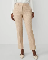 Ann Taylor The Eva Ankle Pant Houndstooth — Curvy Fit Neutral Combo Women's