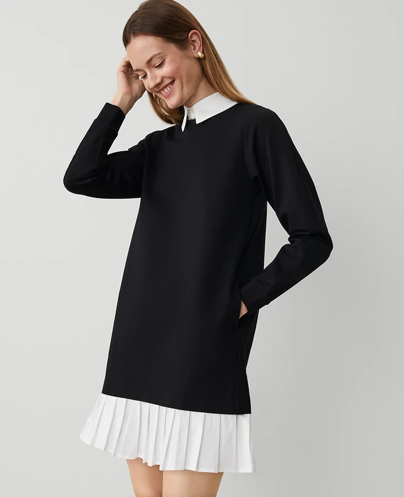 Ann Taylor Ponte Sweatshirt Mini Dress Women's