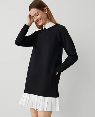 Ann Taylor Ponte Sweatshirt Mini Dress Women's