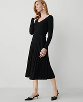 Ann Taylor Petite V-Neck Sweater Dress Women's