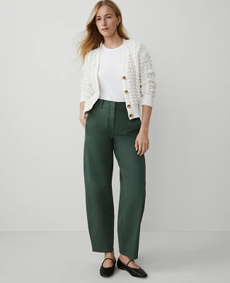 Ann Taylor Weekend Collection Seamed Barrel Ankle Pant Women's