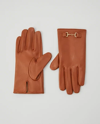 Ann Taylor Horsebit Leather Glove Women's