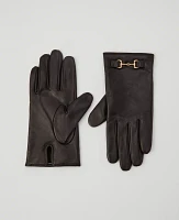 Ann Taylor Horsebit Leather Glove Women's