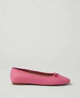 Ann Taylor Cap Toe Leather Ballet Flats Women's