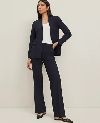 Ann Taylor The Trouser Pant Seasonless Stretch Deep Navy Sky Women's
