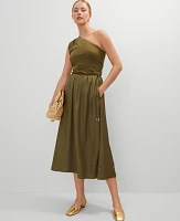 Ann Taylor Side-Tie Midi Skirt Women's