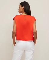 Ann Taylor Asymmetric Tie Top Women's