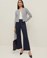 Ann Taylor The Flare Ankle Pant Linen Blend Women's