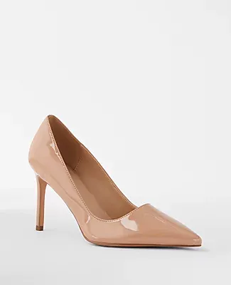 Ann Taylor Patent Pointy Toe Straight Heel Pumps