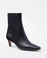 Ann Taylor Skinny Heeled Leather Booties