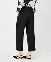 Ann Taylor The Kate Wide Leg Crop Pant Size 8 Black Women's