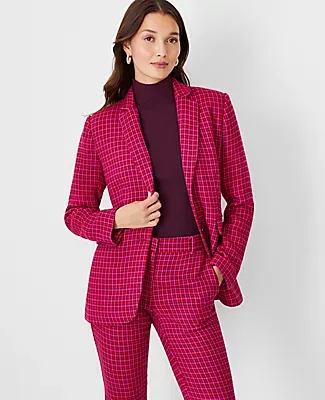 Ann Taylor The Greenwich Blazer Houndstooth