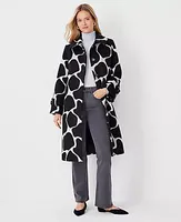 Ann Taylor Giraffe Print Mac Coat