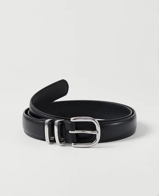 Ann Taylor Leather Trouser Belt Black Women's