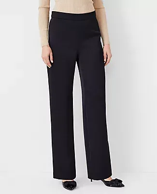 Ann Taylor The Side Zip Wide Leg Pant in Satin