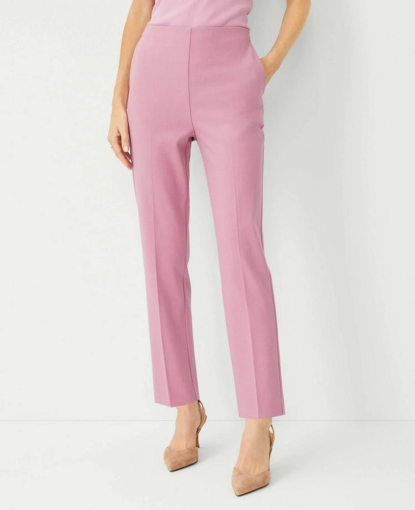 Ann Taylor The High Rise Side Zip Ankle Pant Bi-Stretch