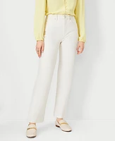 Ann Taylor Straight Jean Ivory Women's