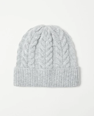 Ann Taylor Cable Knit Hat Manhattan Mist Women's