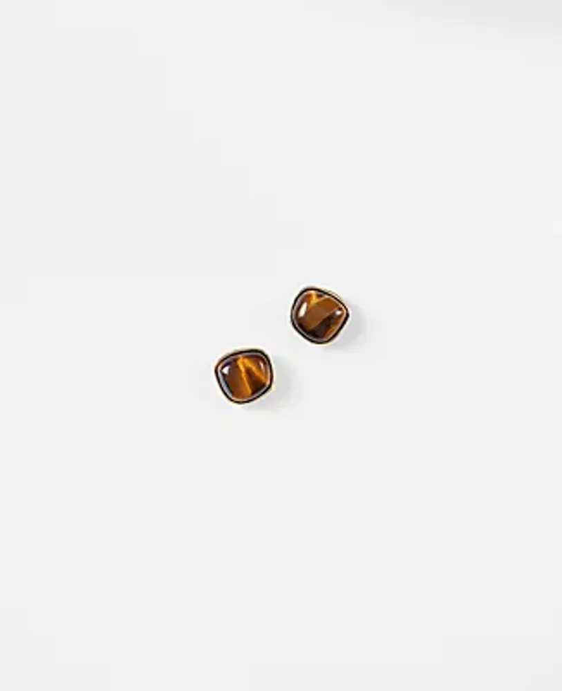 Ann Taylor Marbleized Semi Precious Stone Stud Earrings