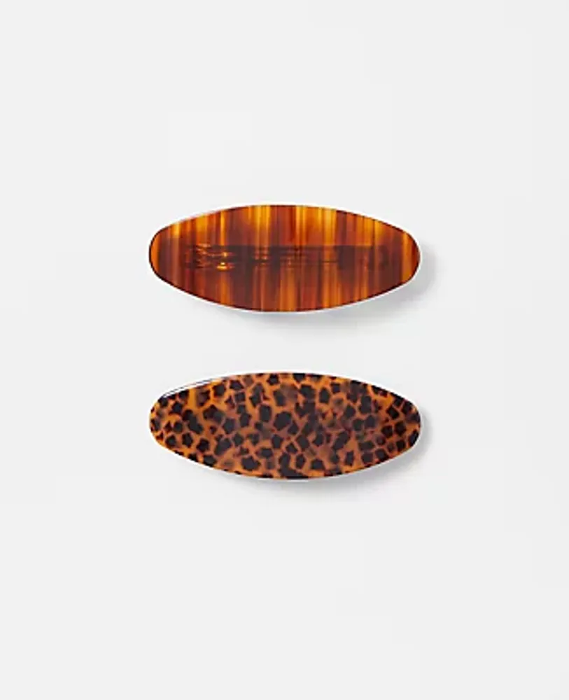 Ann Taylor Oval Hair Clip Set