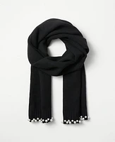 Ann Taylor Pearlized Embellished Scarf Women's