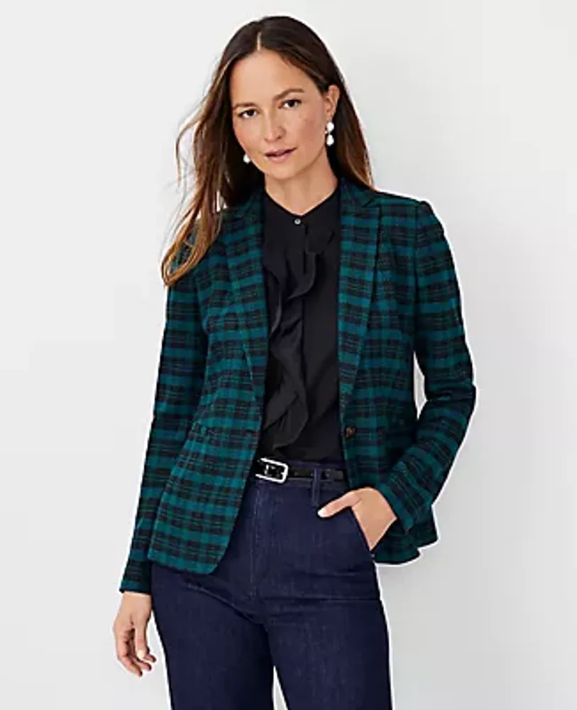 Ann Taylor The Hutton Blazer in Plaid