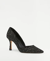 Ann Taylor Sequin Tweed Azra Pumps Black Women's