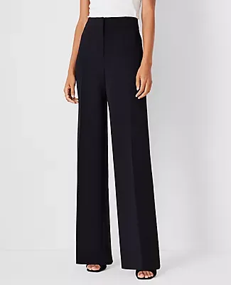 Ann Taylor The Tall Wide Leg Pant in Crepe